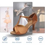 YKXLM Women's Latin Dance Shoes Ballroom Performance Shoes Model 259