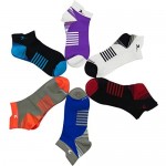 6 Pair Graduated Compression Socks for Men and Women (Ankle Compression Socks One Size Fits Most)