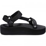 ATIKA Women's Islander Flatform Sandals Outdoor Strap Walking Summer Sandals Water Beach Sandals with Arch Support