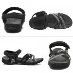 Hiking Sandals for Women Comfortable Sports Walking Sandals with Velcro Strap Lightweight and Non-Slip Athletic Sandals for Outdoor Adventure