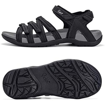 Viakix Womens Hiking Sandal – Comfortable Athletic Stylish Sport Shoes  with Arch Support  for Hiking  Outdoors  Walking  Water  Trekking