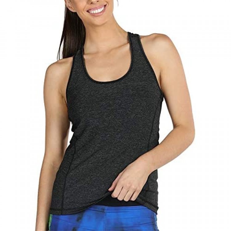 icyzone Workout Tank Tops for Women - Racerback Athletic Yoga Tops Running Exercise Gym Shirts