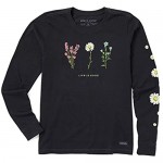 Life is Good Women's Crusher Graphic Long Sleeve T-Shirt Wildflower