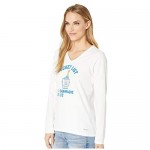 Life is Good Womens V-Neck Long Sleeve Graphic T-Shirt Collection