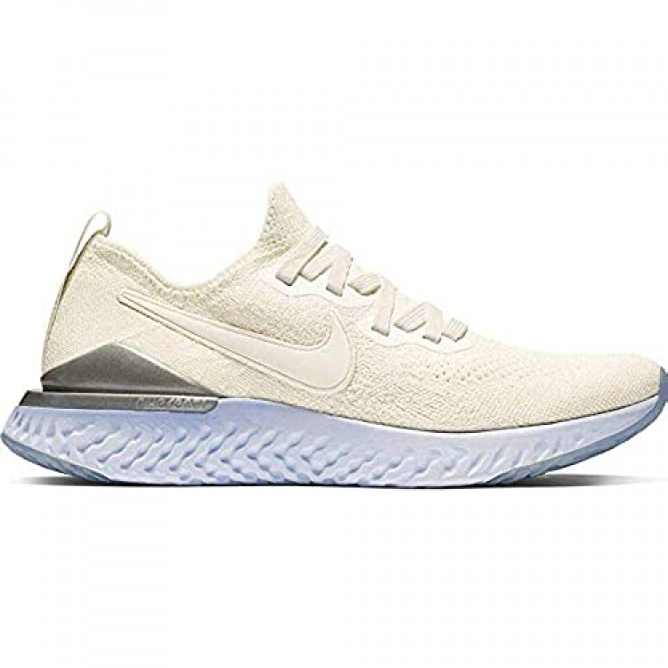 Nike Epic React Flyknit 2 Women's Running Shoe SAIL/SAIL-Metallic Silver 6.0
