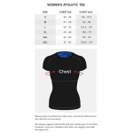 Sweat Shaper Women's Athletic Tee Short Sleeve High-Performance Compression T-Shirt Performance Baselayer Workout Shirt