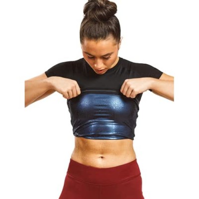 Sweat Shaper Women's Athletic Tee  Short Sleeve High-Performance Compression T-Shirt  Performance Baselayer Workout Shirt