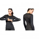 WANAYOU Women's Compression Tops Performance Athletic Long Sleeve Shirt Moisture Wicking Workout T-Shirt Tops