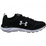 Under Armour mens Charged Assert 8 Running Shoe Black/White 12.5 X-Wide US