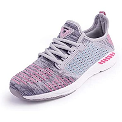 Mens Womens Running Shoes Knit Breathable Casual Walking Athletic Fitness Multi-Function Sports
