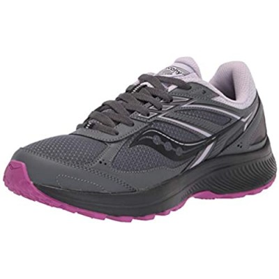 Saucony Men's Cohesion TR14 Trail Running Shoe  Charcoal/Lilac  10
