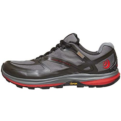 Topo Athletic Mens Hydroventure 2  Color: Charcoal/Red  Size: