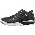 Jordan Nike Men's Flight23 Black/White/Metallic Silver Basketball Shoe