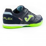 Joma Top Flex Indoor Soccer Shoe (Navy/Lime