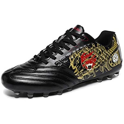 Lynxmko Men's Cleats Soccer Shoes Athletic Lightweight Running Outdoor Turf Comfortable Training Football Shoes