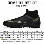 QZO Mens Soccer Cleats Professional Spikes Soccer Shoes Indoor/Outdoor Competition/Training/Athletic Big Boy's Sneakers