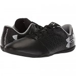 Under Armour Unisex-Child Magnetico Select Jr. Indoor Soccer Shoe Black (001)/Metallic Silver 6