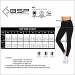 BSP Better Sports Performance 7/8 Workout Leggings for Women with Mesh Pockets Colorful Compression Leggings