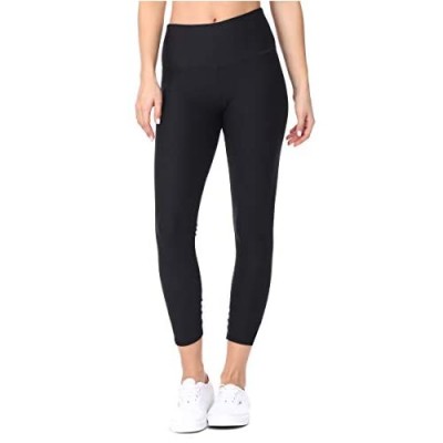 EVCR High Waisted Capri Leggings for Women - Athletic Tummy Control Yoga Pants for Workout