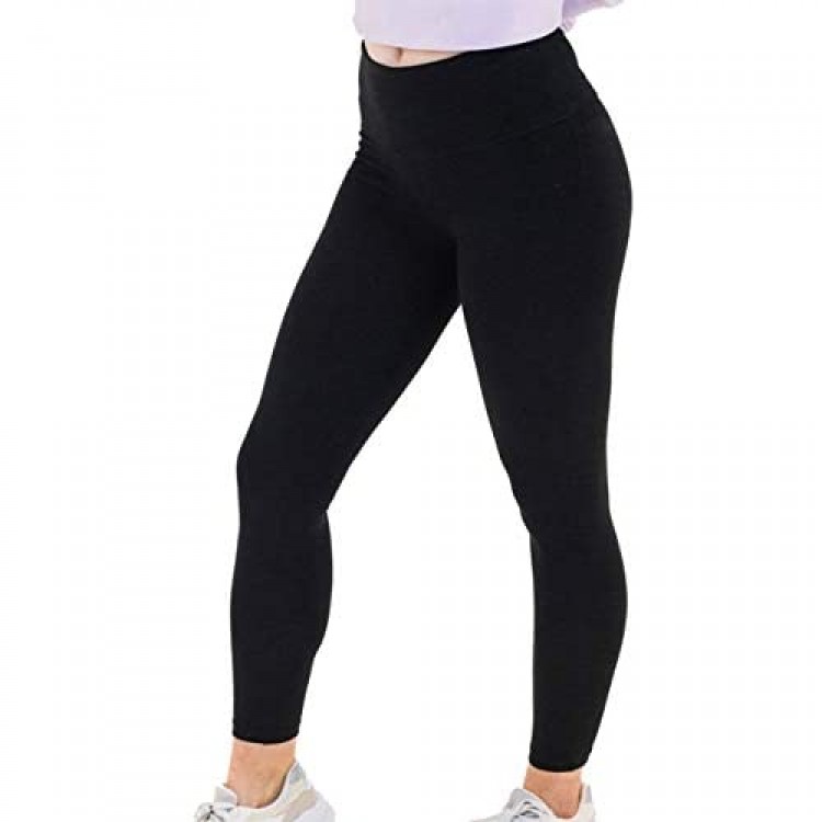 Spalding Women's Activewear High Waisted Cotton/Spandex Ankle Legging