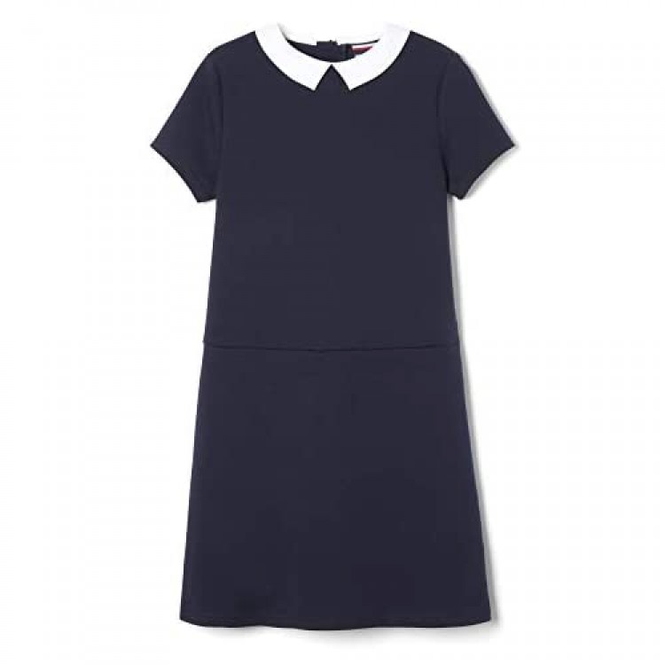 French Toast Girls' Stretch Woven Collar Dress