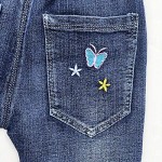 2-10T Little&Big Kids Girls 3D Butterfly Jeans Denim Pants
