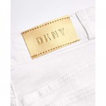 DKNY Girls' Jeans - 5 Pocket Button Fly Stretch Denim Jeans with Cuffs (Big Girl)