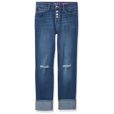 The Children's Place Girls' Cuff Hem Denim Jeans