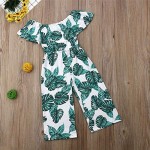 DuAnyozu Toddler Kids Little Girls Off Shoulder Jumpsuits Rompers Spring Summer Ruffle Overalls Beach Outfits