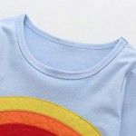 Frogwill Toddler Girls Fifties Summer Dress Blue Rainbow 2-7Y
