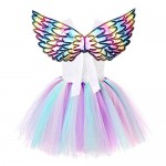 Girl Unicorn Costume Baby Unicorn Tutu Dress Outfit Princess Party Costumes with 3-10 Years