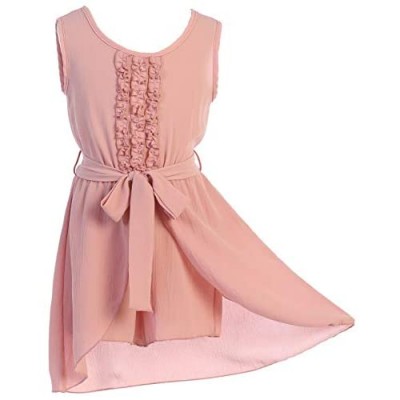 Little Girls Short Sleeve Easter Summer Outfit Jumpsuit Romper Skort Skirt Dress