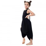 Loxdonz Girl's Sleeveless Jumpsuit Kids Casual Stretchy Romper Long Dress 5-13 Years