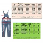 Peacolate 3-14Years Big Girls Jumpsuit&Rompers Overalls Blue Denim Color Changeable Sequin Pants