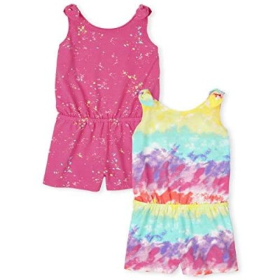The Children's Place Girls' Tie Dye Rompers  Pack of Two