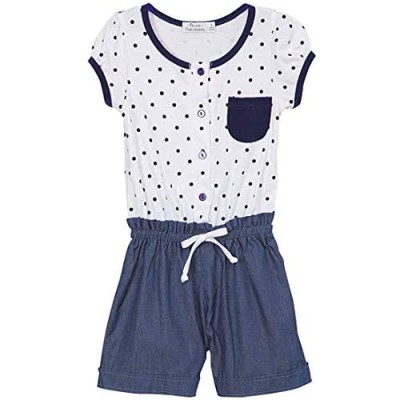 ToBeInStyle Girl’s Casual Easy to Wear Pull Up Rompers One Pice Suit Attached Shorts