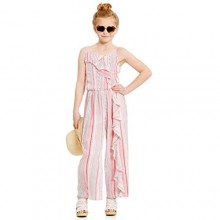 Truly Me  Big Girls' Designer Fashion Forward Trendy Printed Spring/Summer Jumpsuits with Unique Details and Trims  Size 7-16