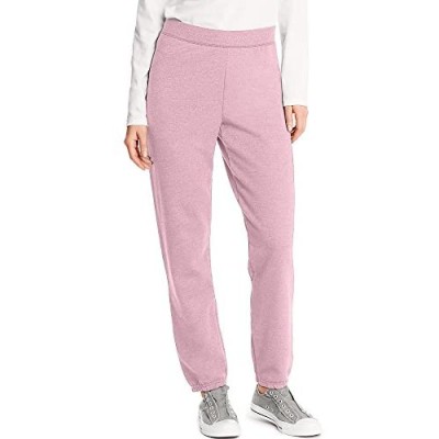 Hanes ComfortSoft EcoSmart Women's Cinch Bottom Leg Sweatpant_Pale Pink_M