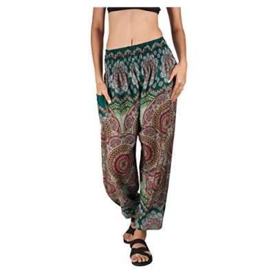 Joob Joob Women's Comfy Bohemian Harem Loose Yoga Pants Casual Hippie Pajama Lounge Boho Elephant Pajama Pants