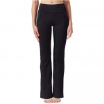LDsports High Waist Bootcut Yoga Pants 4 Pockets Bootleg Pants for Woman Back Pockets Workout Bootleg