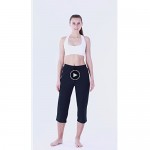 Naviskin Women's Yoga Lounge Capri Pants Active Stretch Flare Capri Crop Pants