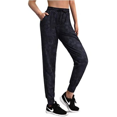 Promover Lightweight Workout Joggers for Women with 3 Pockets Summer Quick Dry Athletic Running Pants