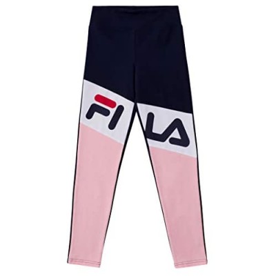 Fila Heritage Girls Athletic Stretch Jersey Legging with Color Blocking Kids Clothes