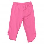 THEE BRON Toddler/Little Girls Cotton Capri Crop Summer Leggings Pants