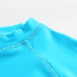 HowJoJo Little Boys Long Sleeve Rash Guard Shirts Swim Shirt UPF 50+ Blue 4T