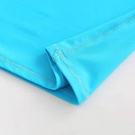 HowJoJo Little Boys Long Sleeve Rash Guard Shirts Swim Shirt UPF 50+ Blue 4T