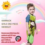 Karrack Kid One Piece Rash Guard Swimsuit Water Sport Short Swimsuit UPF 50+ Sun Protection Bathing Suits for Boy