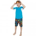 ZeroXposur Boys Youth and Toddler Downdrift Swim Shirt Sun Protection Swimming Rashguard Top UPF 50 +