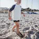 SwimZip Kid's Short Sleeve Rash Guard + Euro Swim Shorties Set - UPF 50+