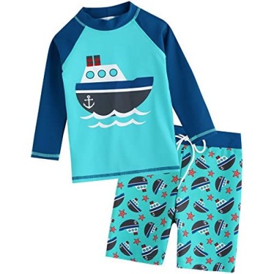 VAENAIT BABY 2T-7Y Toddler Kids Boys Girls UPF 50+ UV Protection Quick Dry Rashguard Swimsuit Bathing Suit Set